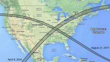 NASA Solar Eclipse Path Map April 8, 2024 - Airplanes and Rockets