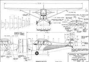 Aeronca 7AC Champion Plans from January 1968 American Aircraft Modeler