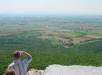 View looking out over Smithsburg, MD, from High Rock hang glider outcropping - Airplanes and Rockets