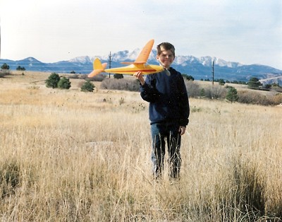 Philip Blattenberger with his Comet Sparky, Colorado Springs - Airplanes and Rockets