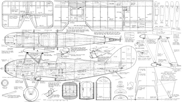 Sperry Messenger Plans from March 1968 American Aircraft Modeler - Airplanes and Rockets