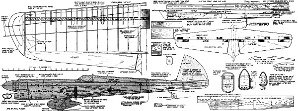 Argus Plans, August 1961 American Modeler - Airplanes and Rockets