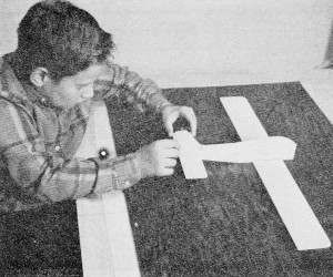 Beechcraft Musketeer, It is easy to glue fin on straight if you sight carefully along fuselage, March 1969 AAM - Airplanes and Rockets