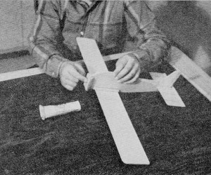 Beechcraft Musketeer, The plywood firewall (motor mount) is glued against front of fuselage, March 1969 AAM - Airplanes and Rockets