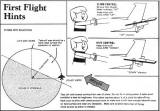 Cox Flight Manual & Log Book, First Flight Hints - Airplanes aand Rockets