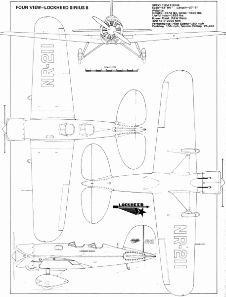 Lockheed Sirius R/C Model Plans (p2), April 1973 American Aircraft Modeler- Airplanes and Rockets