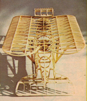 Loughead Sport Biplane Model, Open framework, wings folded - Airplanes and Rockets