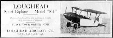 Loughead Sport Biplane History - Airplanes and Rockets