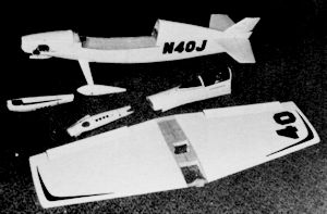 The wing is pre·MonoKoted, except for the gluing area - Airplanes and Rockets