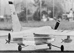 Rear view shows wing's anhedral - Airplanes and Rockets