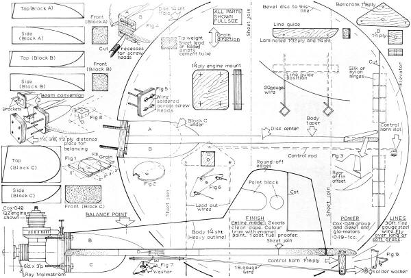 Saucerer Plans, Jan 1970 AAM - Airplanes and Rockets