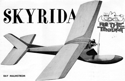 Skyrida .020-Powered Free-Flight, October 1969 AAM - Airplanes and Rockets
