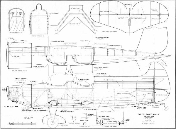 Spezio Sport Tuholer Plans (P1) Sep 1973 AAM - Airplanes and Rockets