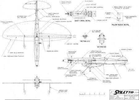 Stiletto Plans, December 1970 AAM - Airplanes and Rockets
