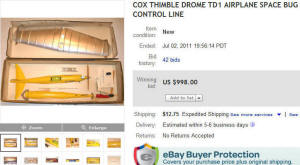 Thimble Drome TD-1 Auction on eBay - Airplanes and Rockets