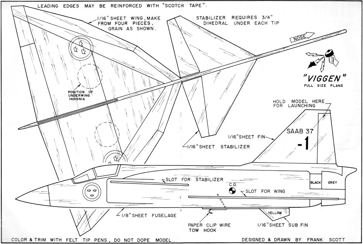 Download Hand Launched Balsa Wood Glider Plans Plans Free