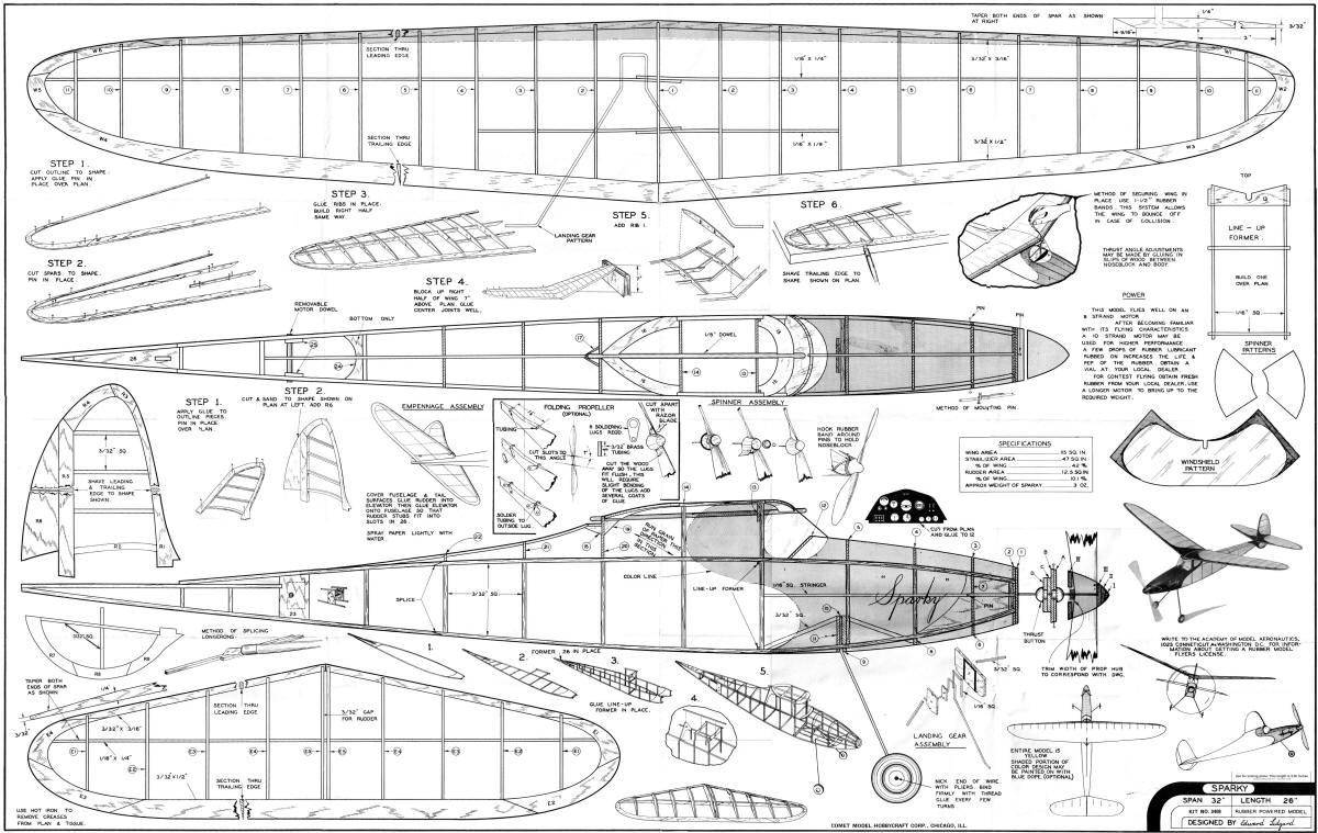 Balsa Wood Model Airplane Plans