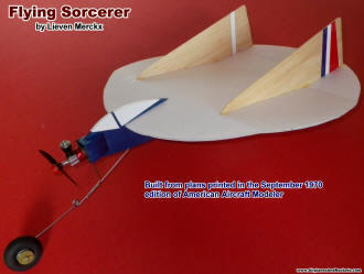 Lieven Merckx's 'Flying Sorcerer' free flight model - Airplanes and Rockets