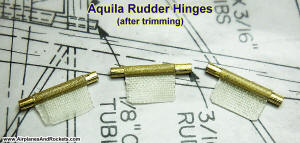 Aquila all-flying rudder hinges after trimming - Airplanes and Rockets