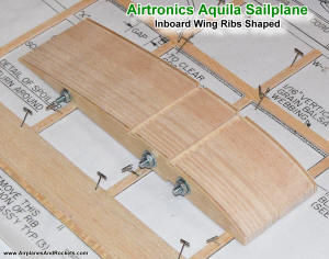 Aquila sailplane inboard wing ribs shaped - Airplanes and Rockets