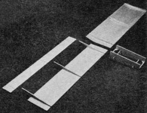 Two balsa sheets and three triangular ribs make up each wing panel - Airplanes and Rockets