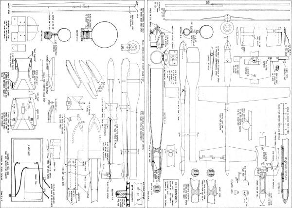 Old Ironside Plans from July 1970 American Aircraft Modeler - Airplanes and Rockets
