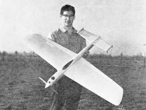 Displayed by its designer, PA-6 shows compactly cowled nose - Airplanes and Rockets
