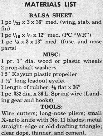The Patriot Parts List - Airplanes and Rockets