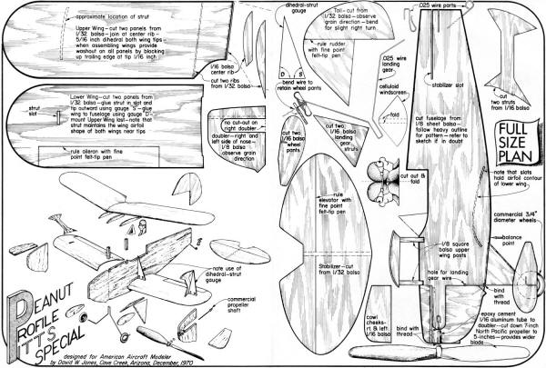 Peanut Profile Pitts Special Plans - Airplanes and Rockets