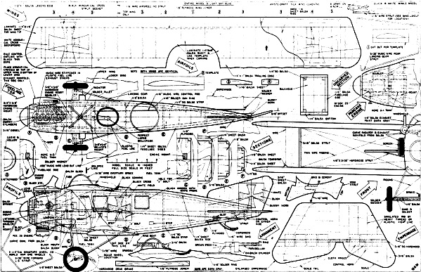 Roland "Wahlfisch" Control Line Plans - Airplanes and Rockets