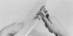 A handy gadget for marking the leading edge is a cabinet maker's gauge - Airplanes and Rockets