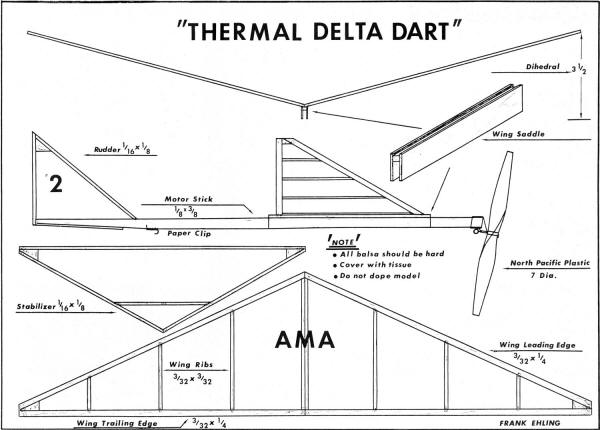 Thermal Dart Plans (Black & White) - Airplanes and Rockets