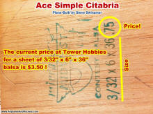 Check out the Price of the Balsa!: Ace Simple Citabria (Steve Swinamer) - Airplanes and Rockets