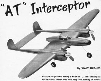 "AT" Interceptor Article & Plans, from April 1951 Air Trails - Airplanes and Rockets