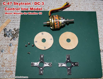 Rimfire 10 brushless motors, mounts, and firewalls for the DC-3 / C-47 - Airplanes and Rockets
