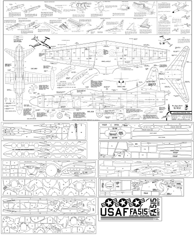 Comet Lockheed F94C Starfire Plans (AeroFred) - Airplanes and Rockets