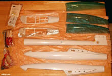 Graupner Cirrus R/C Sailplane Kit #4229 Plastic & Metal Parts - Airplanes and Rockets