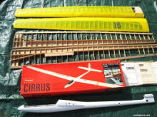 Graupner Cirrus R/C Sailplane Kit #4229 Partially Built (worthpoint) - Airplanes and Rockets