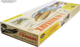 Guillow's P-40 Warhawk box top edges - Airplanes and Rockets