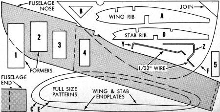 Jetex Free Flight Beginners (sheet 2), July 1961 American Modeler - Airplanes and Rockets