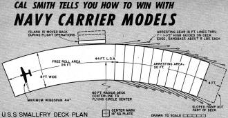 Cal Smith Tells You How to Win with Navy Carrier Models, July 1961 American Modeler - Airplanes and Rockets
