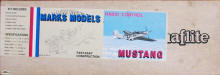Marks Model P-51 Mustang Kit (Dynaflite label) - Airplanes and Rockets