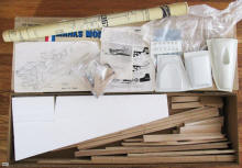 Marks Model P-51 Mustang Kit (contents overview) - Airplanes and Rockets