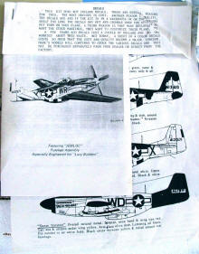 Marks Model P-51 Mustang Kit (historical datasheet) - Airplanes and Rockets