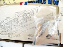Marks Model P-51 Mustang Kit (carved balsa parts) - Airplanes and Rockets