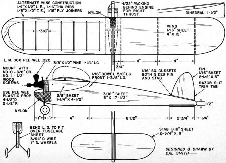 Pee Wee "Bomb" Plans - Airplanes and Rockets