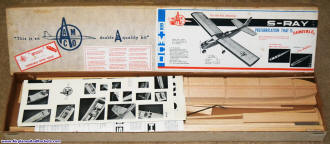 Andrews (AAMCo) S-Ray Kit Box and Contents - Airplanes and Rockets