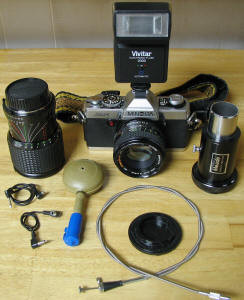 Minolta XG-1 35 mm SLR Camera - Airplanes and Rockets