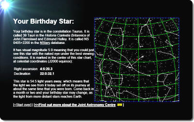 Birthday star for August 18, 1958 - Telescope & Sky