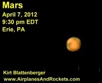 Mars, Celestron 8SE, NexImage - Airplanes & Rockets